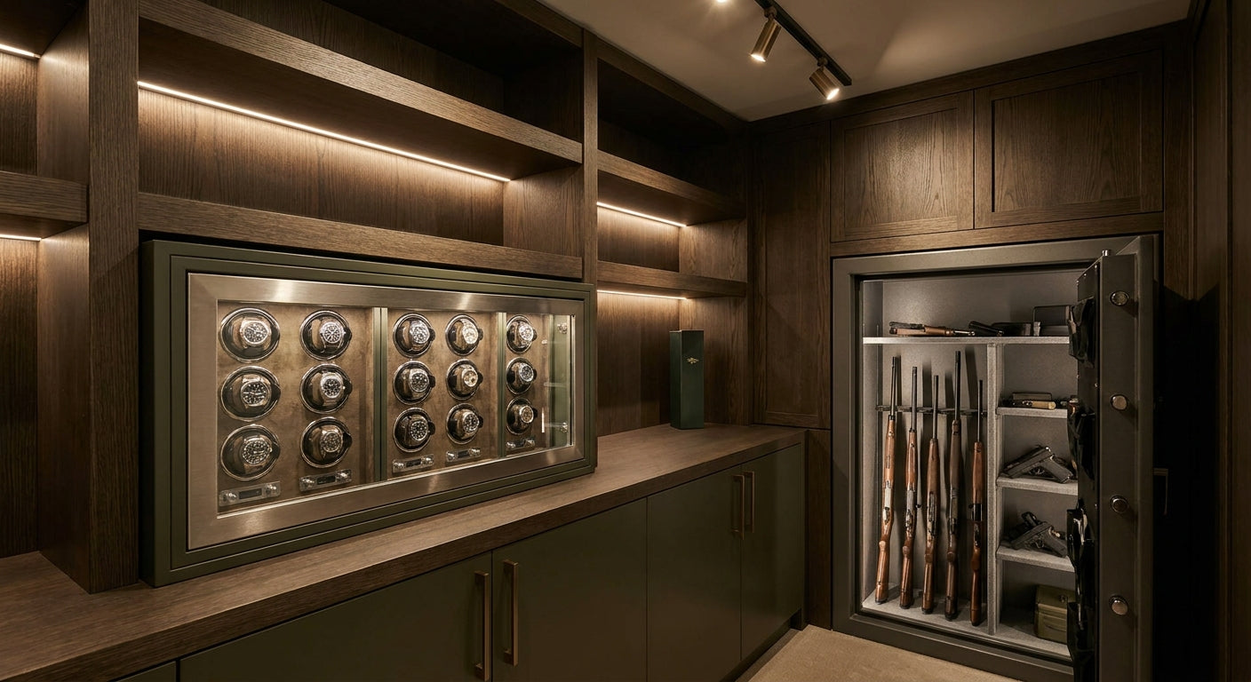 Watch winder safe for a gun safe room: compatibility