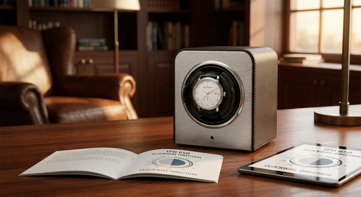 Watch winder for Blancpain Villeret: TPD and direction