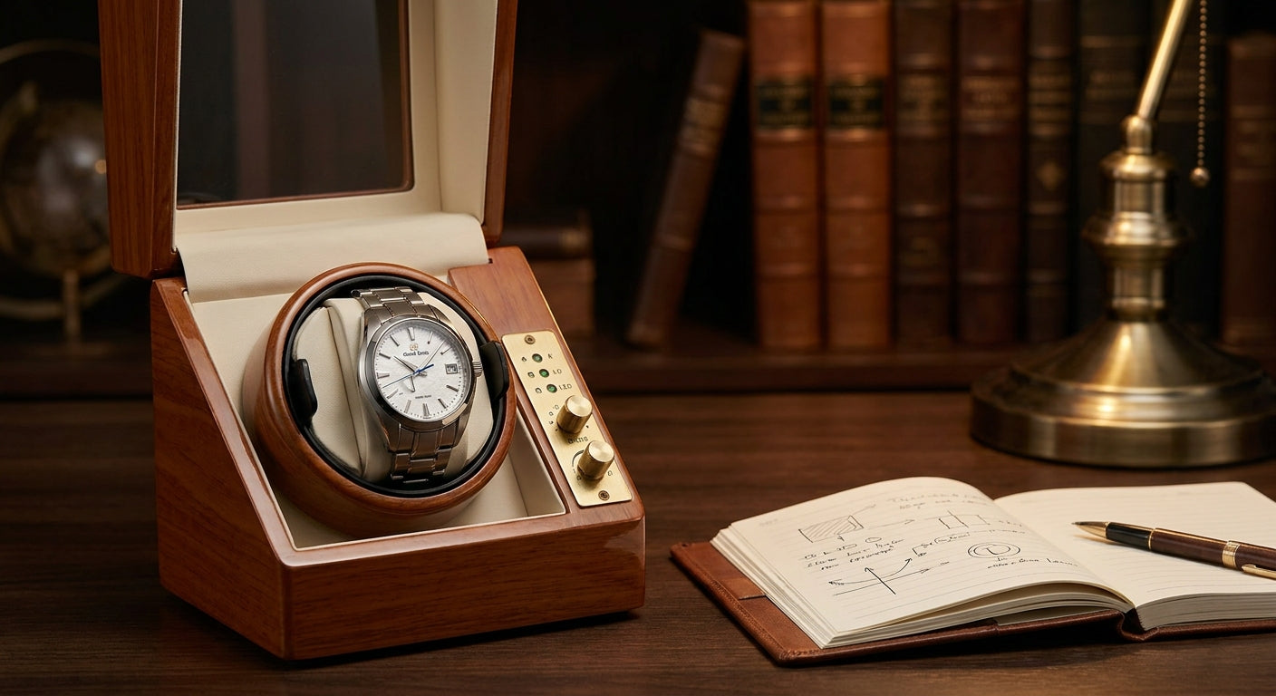 Watch winder settings for Grand Seiko spring drive