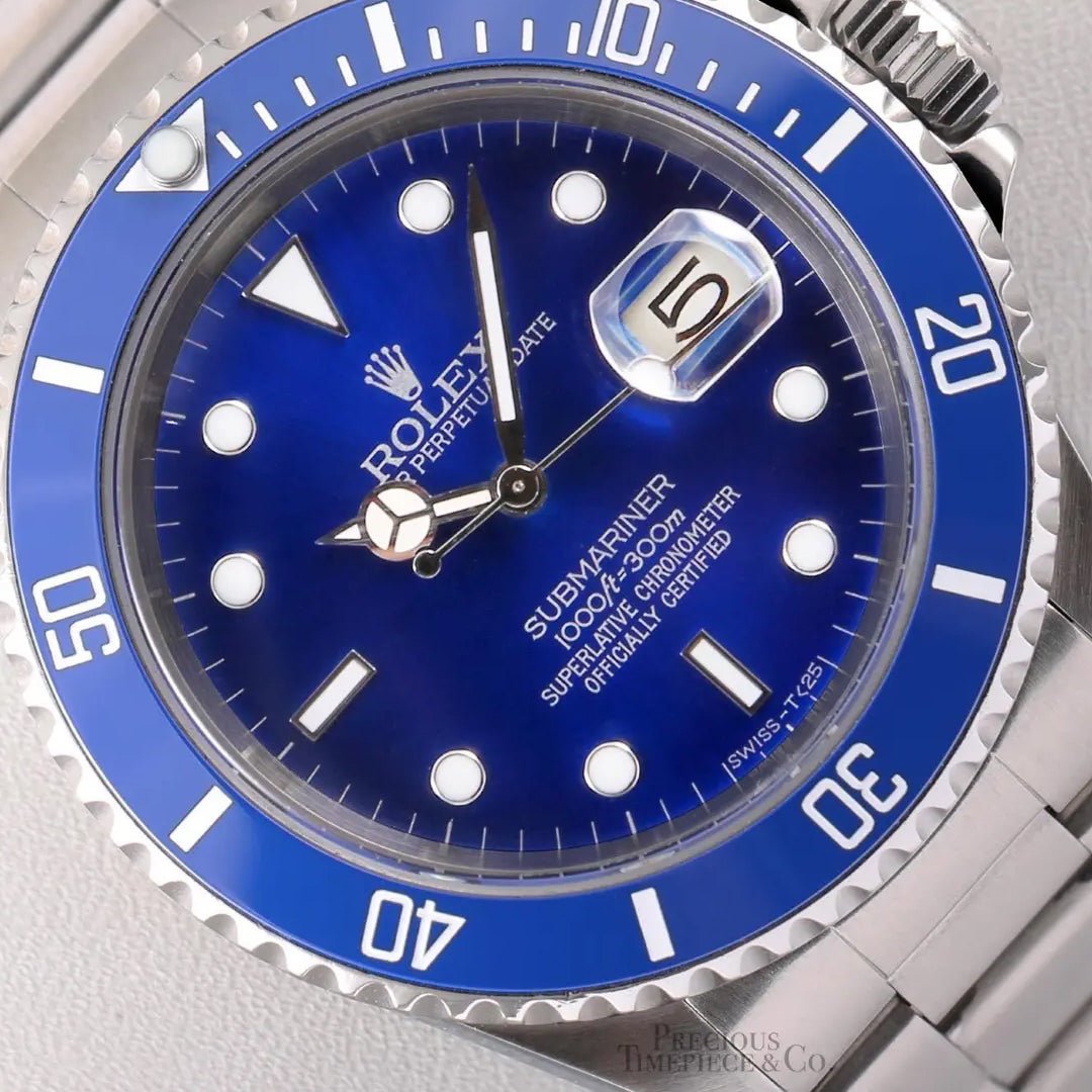 Blue Rolex 16610 Submarine 