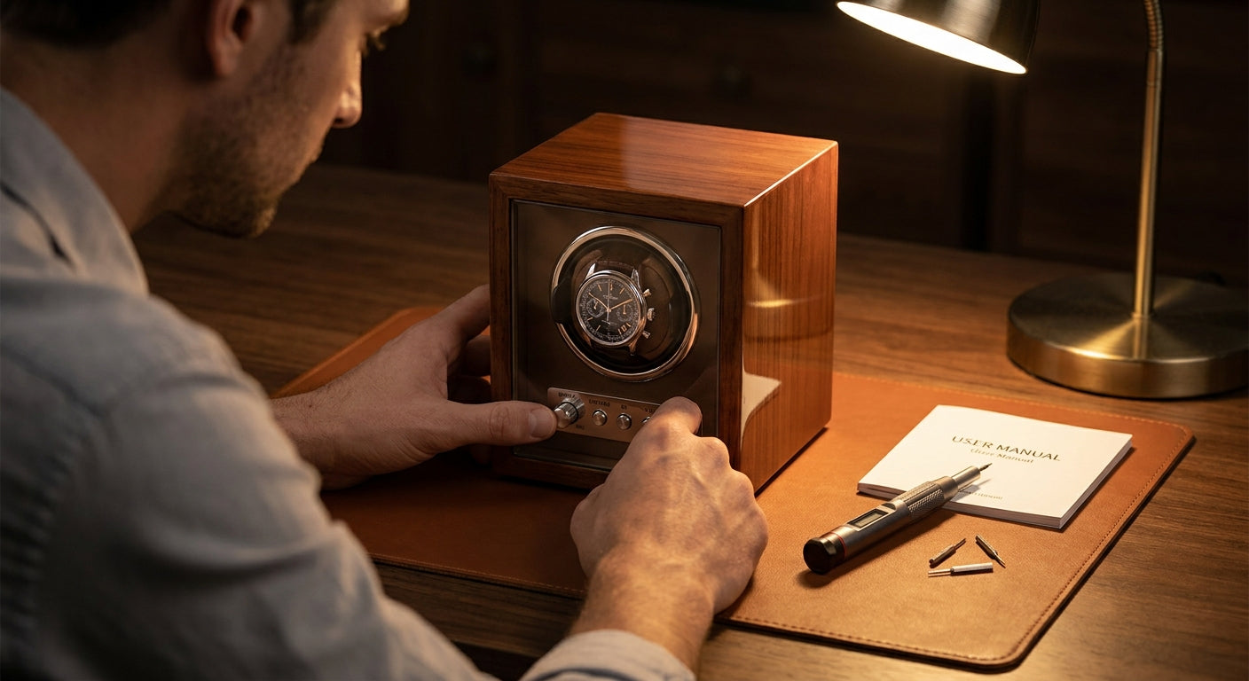 How to calibrate a watch winder for a new movement