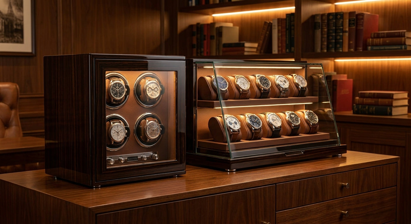 How to pair a watch winder with a display case