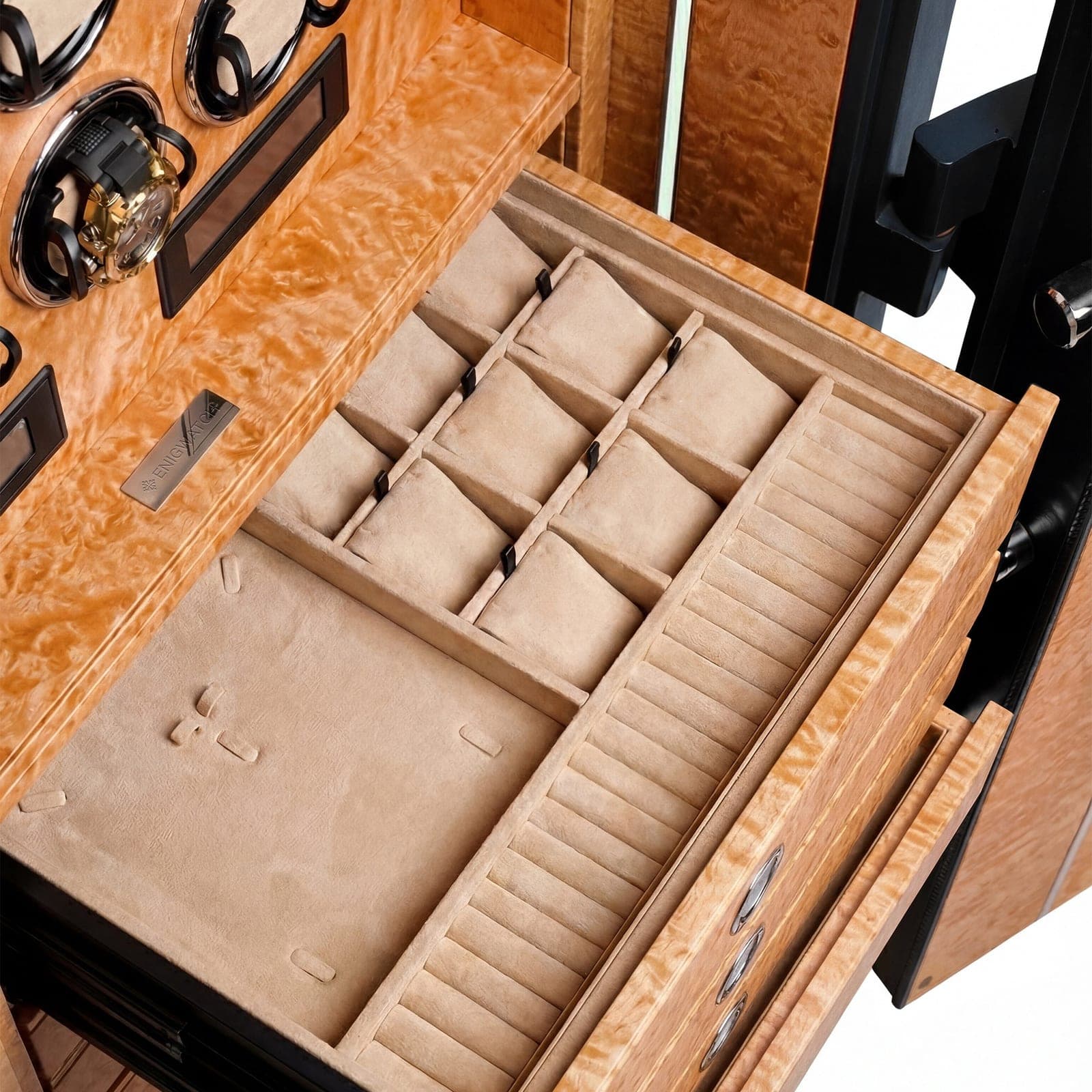 Inside an Enigwatch safe
