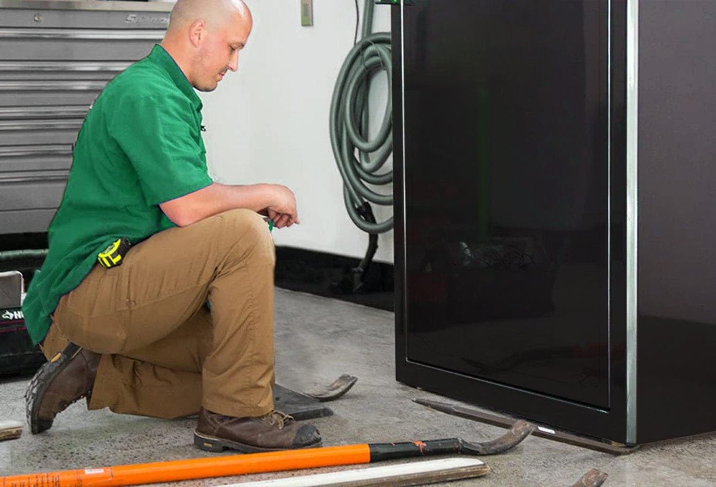 An Enigwatch safe being installed
