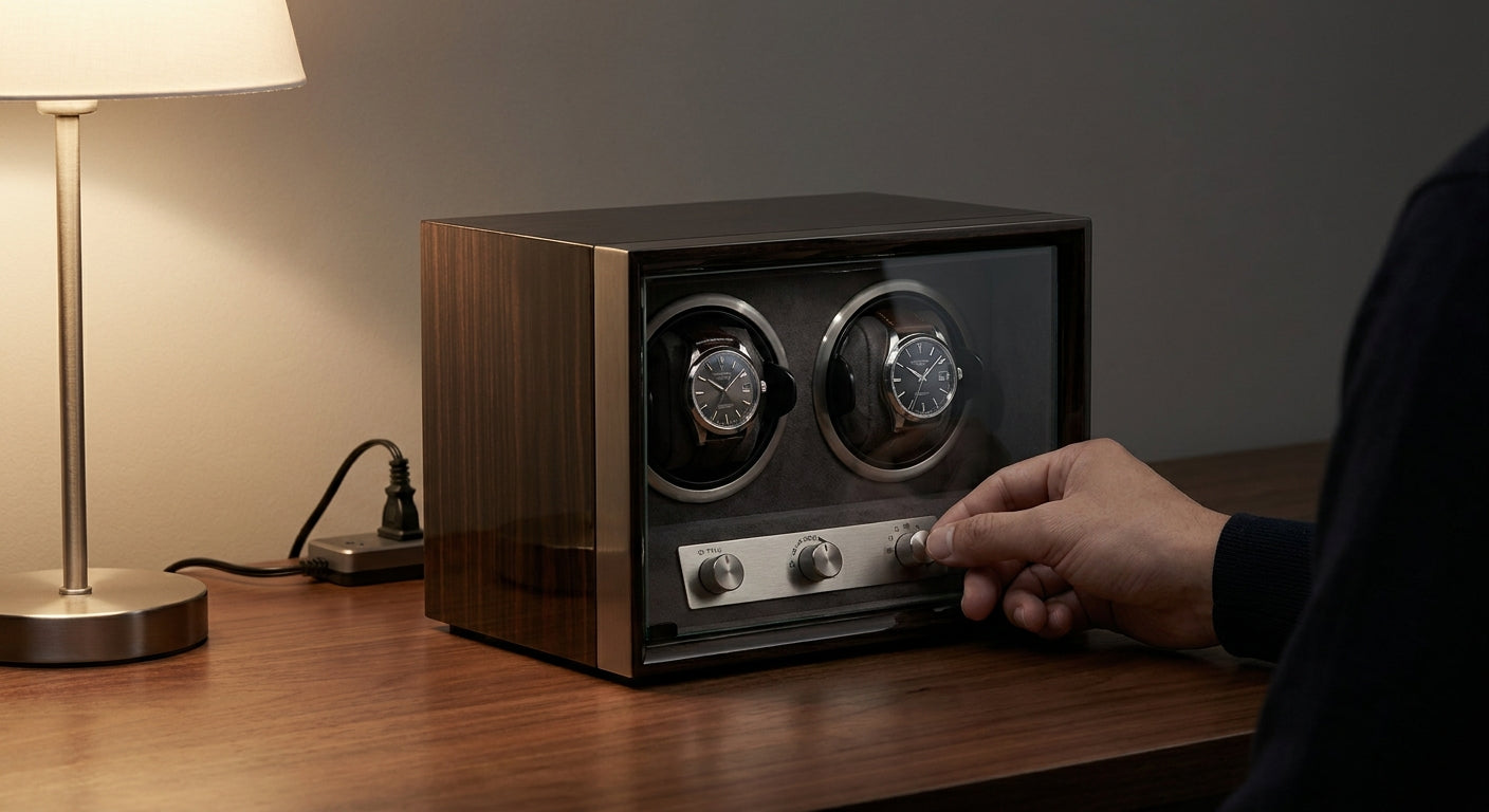 How to reset a watch winder after power loss