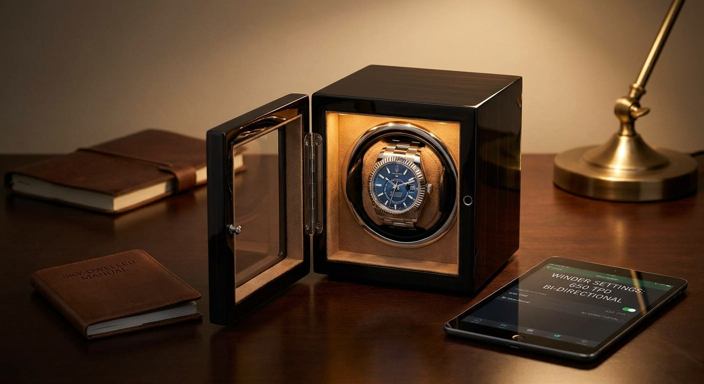 Watch winder settings for Rolex Sky-Dweller