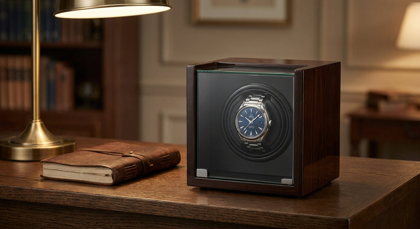 Single watch winder for Omega automatic watches