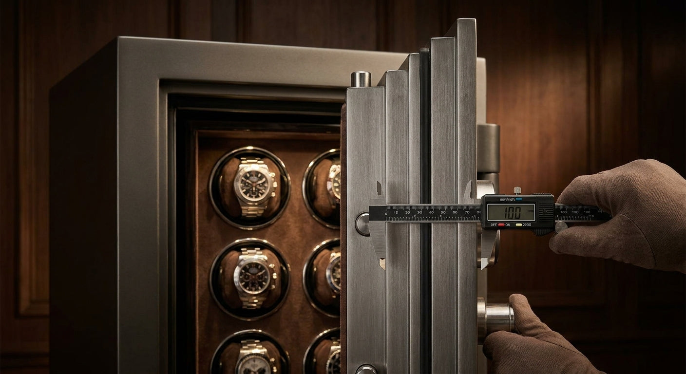 Watch safe door thickness: what actually stops a break-in