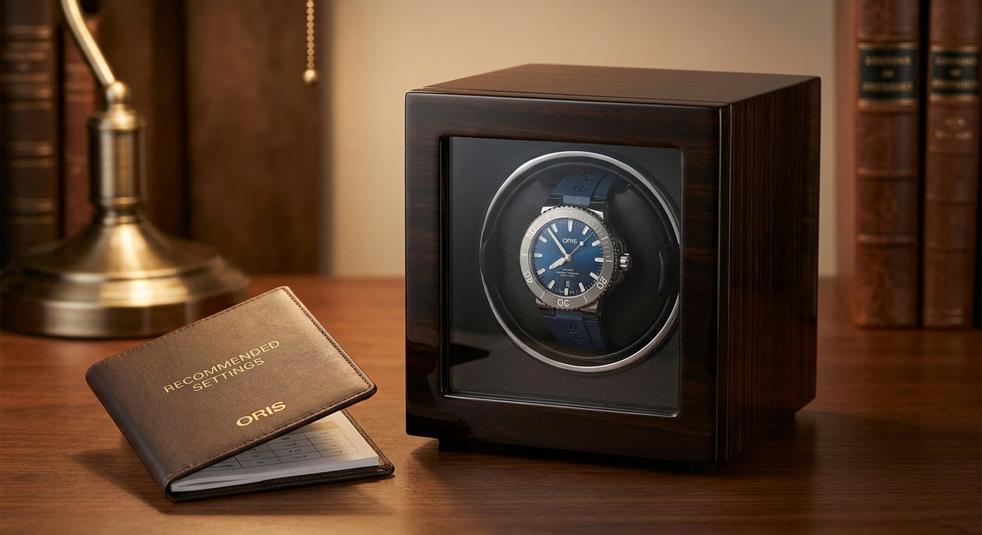 Watch winder for Oris automatic: recommended settings