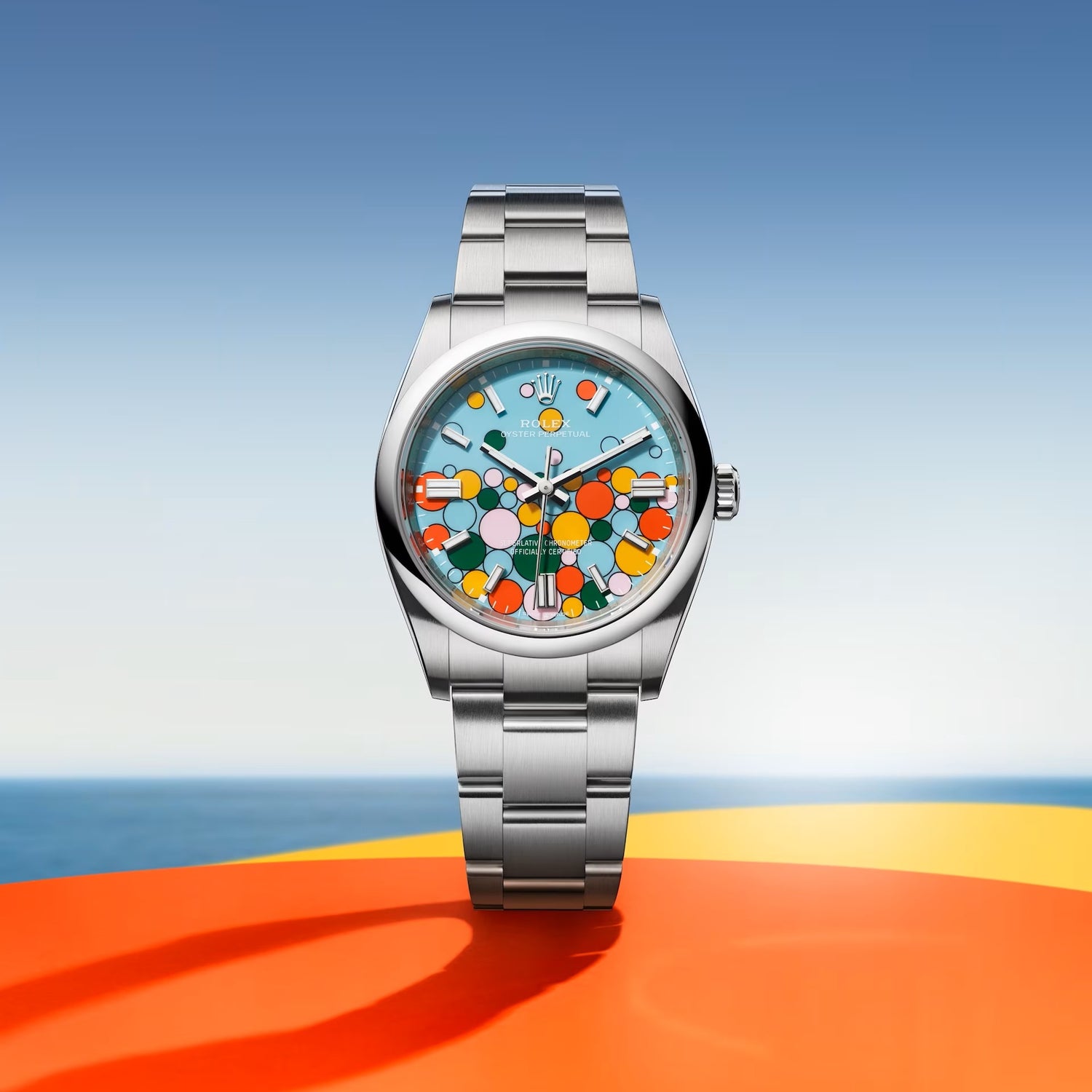 New Rolex Oyster Perpetual 41 Celebration motif Ref 124300 Watch in 2023