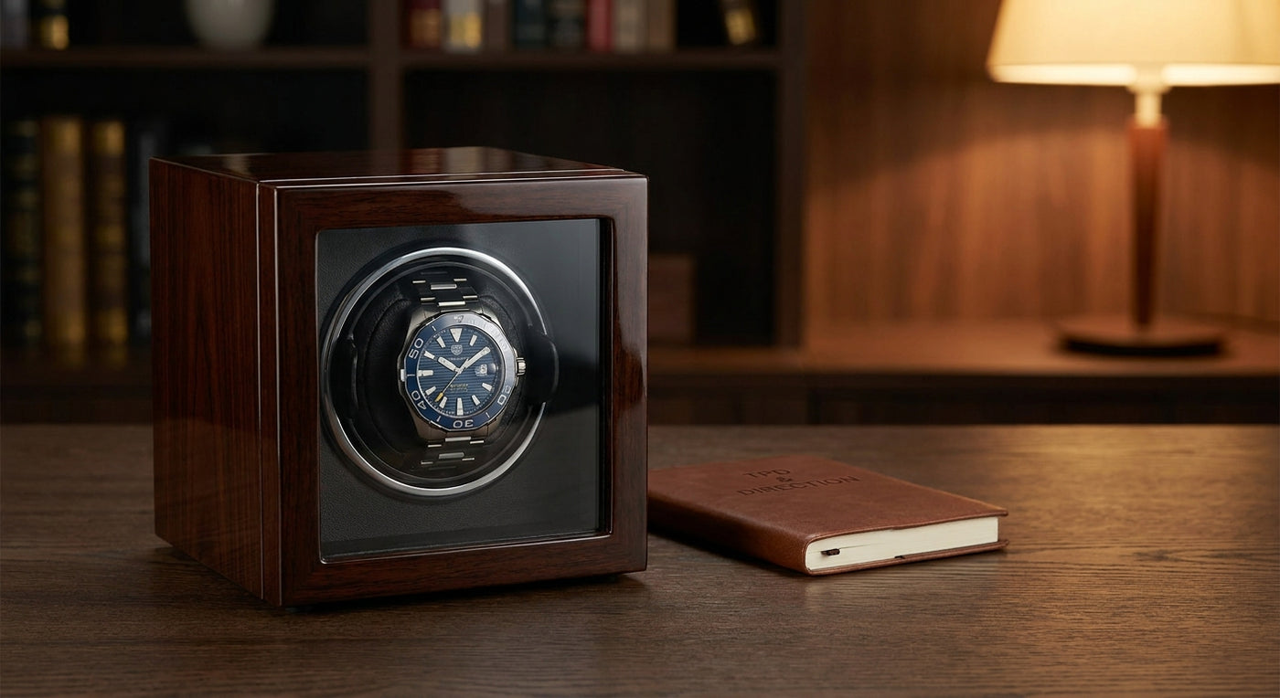 Watch winder for TAG Heuer Aquaracer: TPD and direction