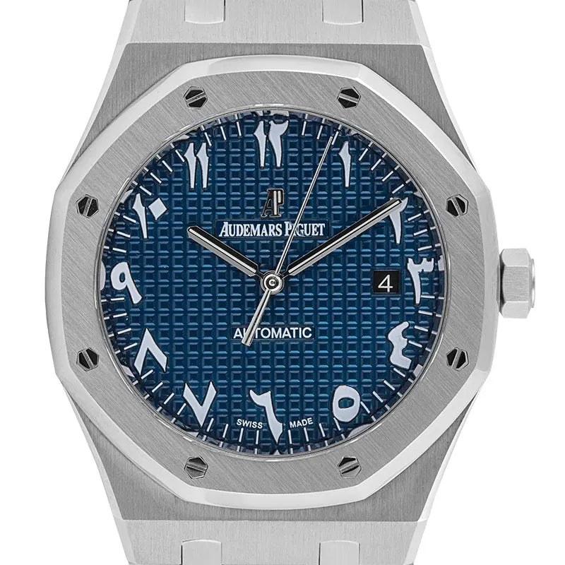 Audemars Piguet Royal Oak 41mm in stainless steel with blue dial