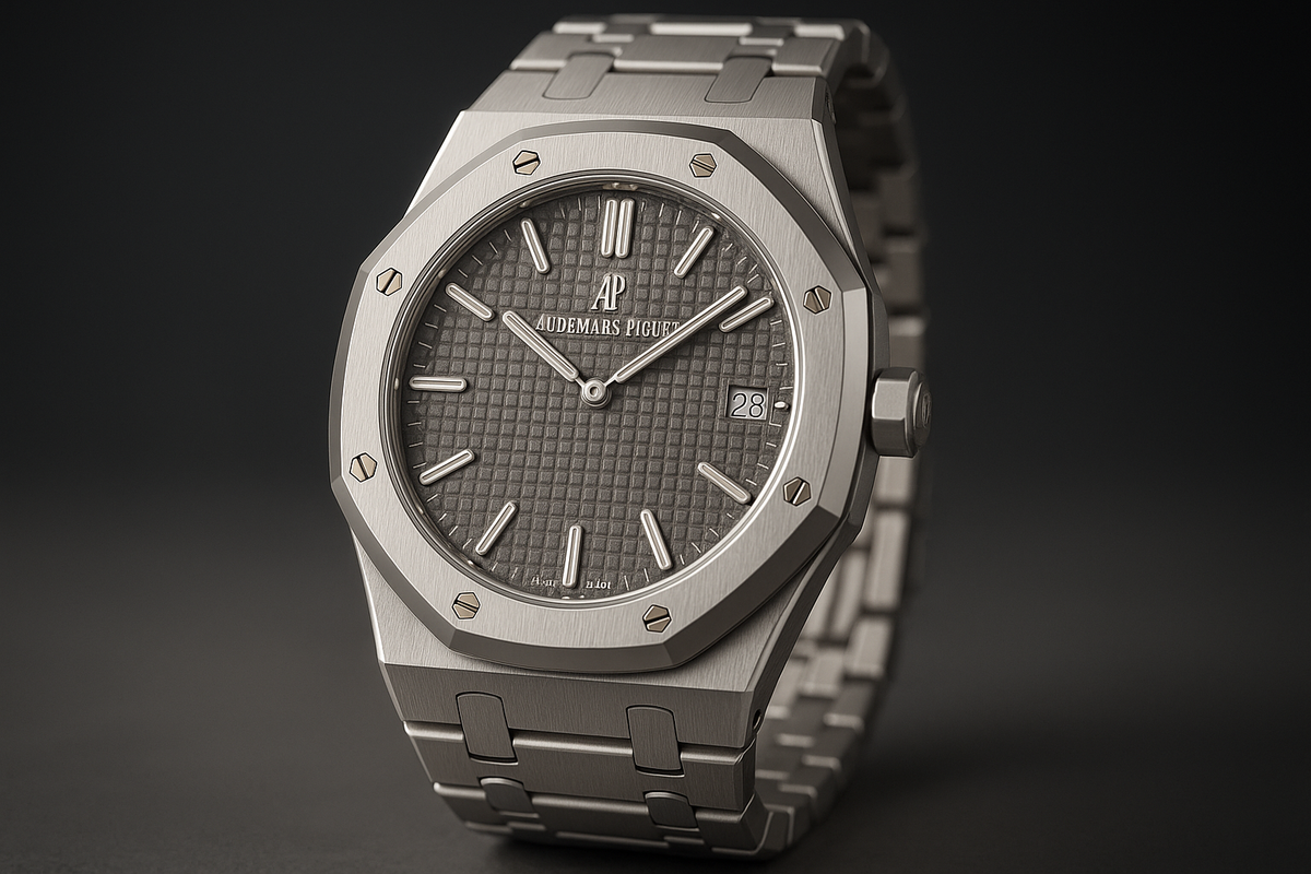 Audemars Piguet Royal Oak with octagonal bezel and integrated bracelet