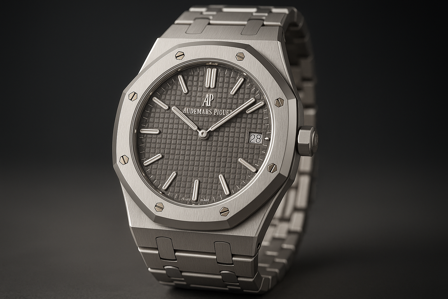 Audemars Piguet Royal Oak with octagonal bezel and integrated bracelet