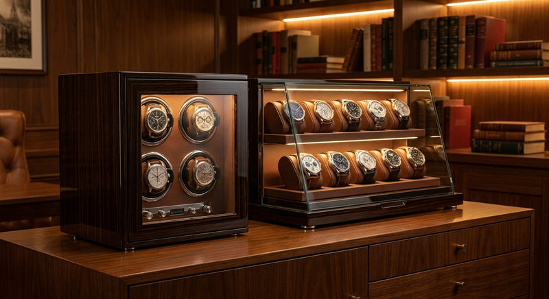 How to pair a watch winder with a display case