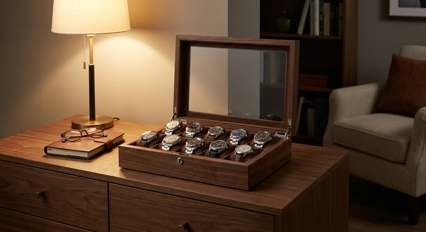 How to store 12 watches safely at home