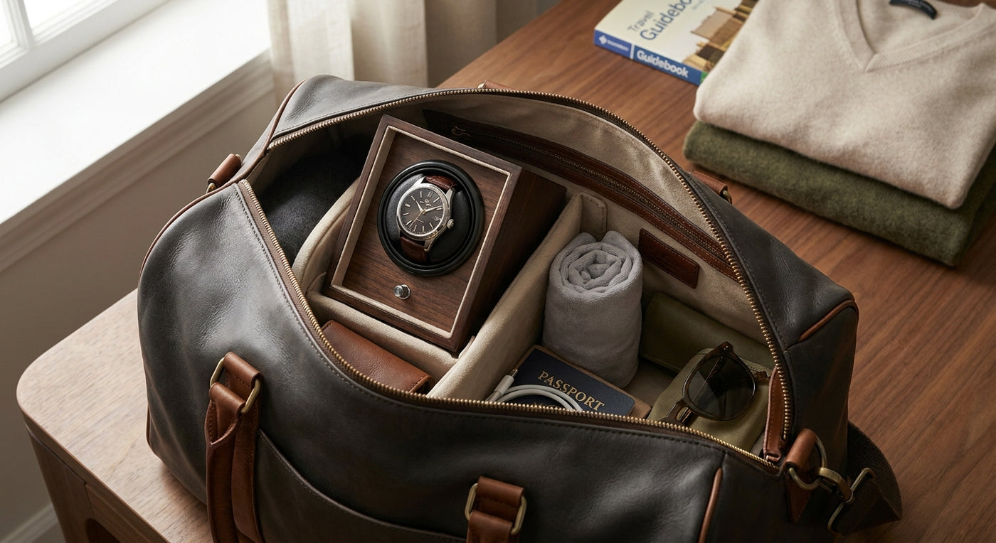 How to travel with a watch winder: packing tips