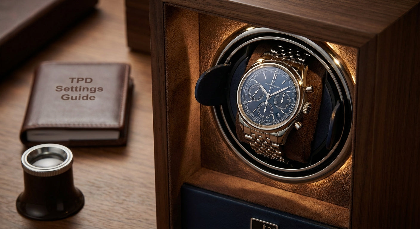 Watch winder for a chronograph: what TPD to set