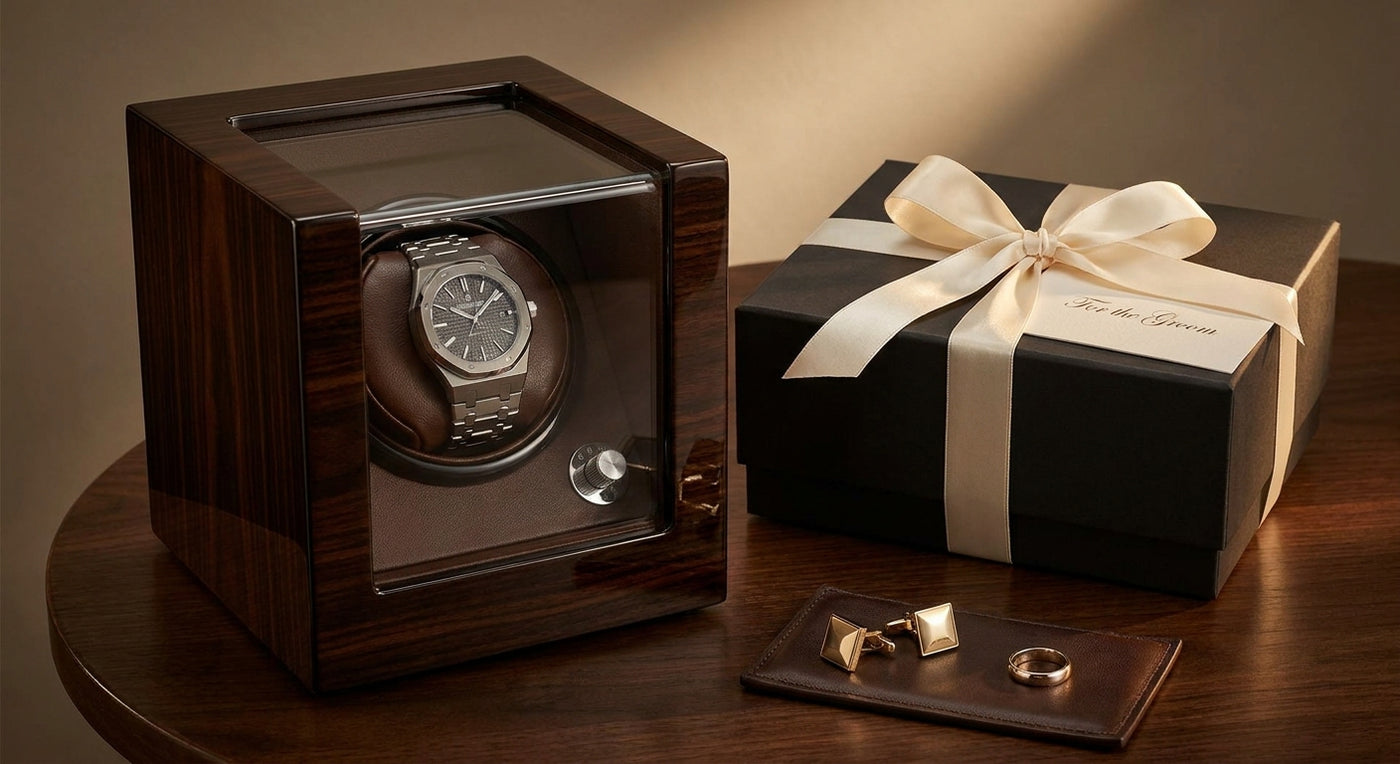 Watch winder as a wedding gift for him