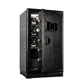 Black Luxury Apollo™ 12 safe box with 12 watches capacity