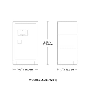 Coffre-fort Apollo avec système de verrouillage par empreinte digitale